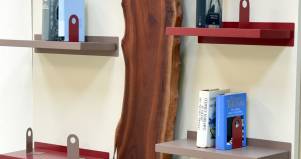 Libreria in legno su misura di design 3 Pino